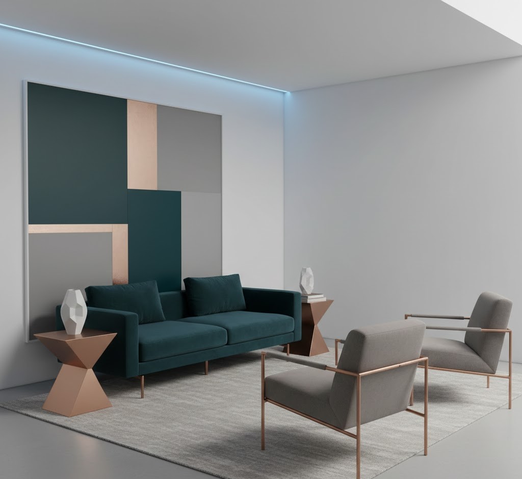 Modern minimalist photo zone