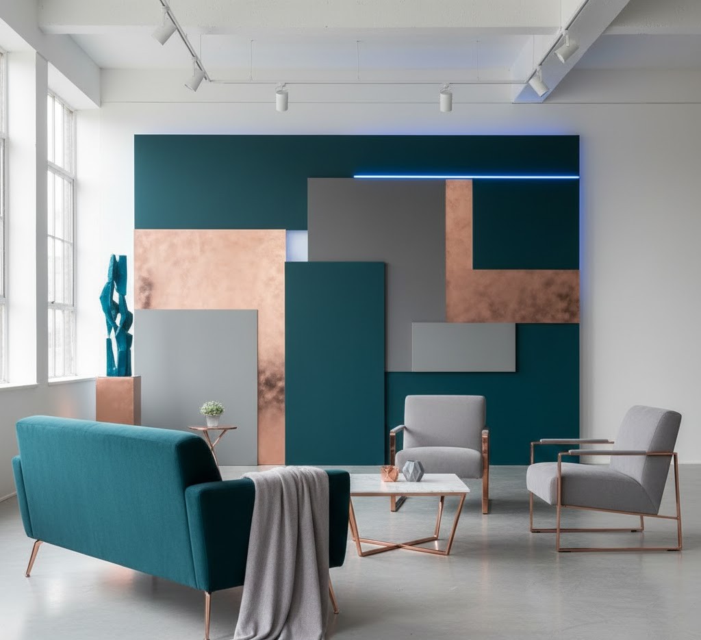 Contemporary furniture arrangement